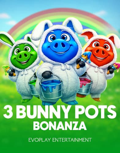 3 Bunny Pots Bonanza