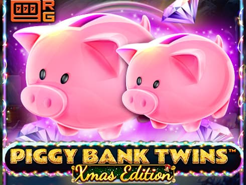 Piggy Bank Twins Xmas